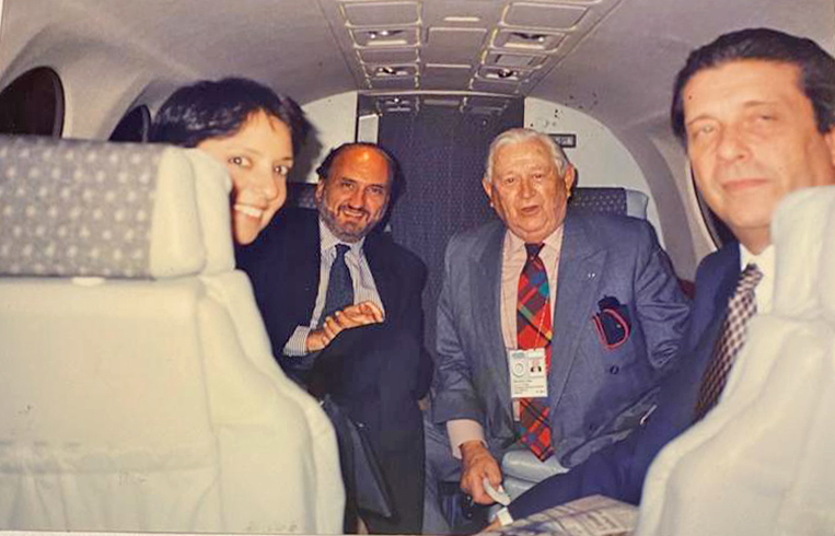 In Plane to Barilochi Argentia Education Summit 1995